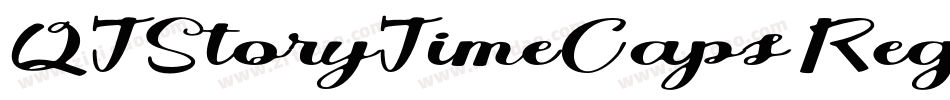 QTStoryTimeCaps Regular字体转换